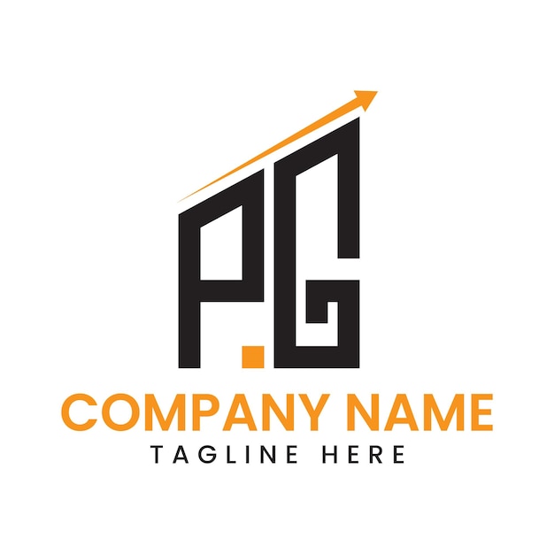 Diseño de logotipo de crecimiento de flecha minimalista