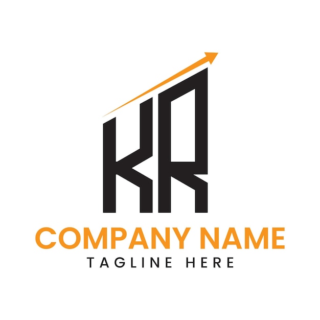 Diseño de logotipo de crecimiento de flecha minimalista