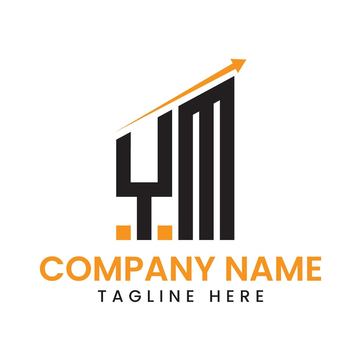 Vector diseño de logotipo de crecimiento de flecha minimalista