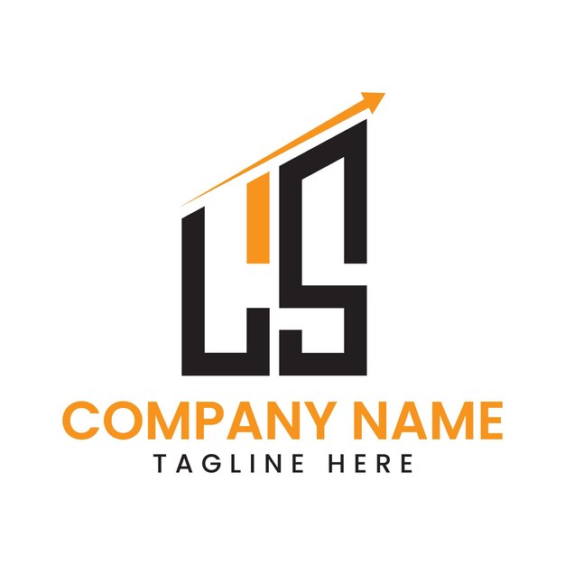 Diseño de logotipo de crecimiento de flecha minimalista