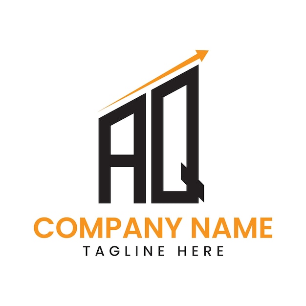 Diseño de logotipo de crecimiento de flecha minimalista