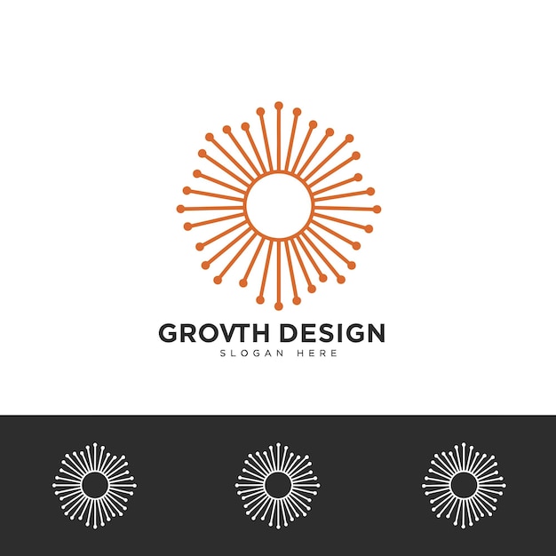 Diseño del logotipo de crecimiento