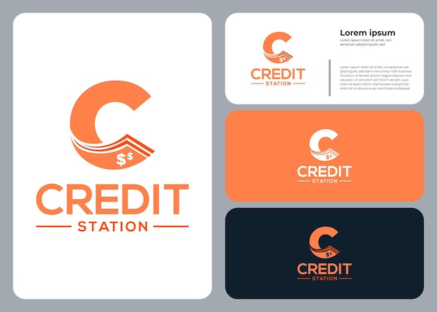 Diseño del logotipo de Credit Station
