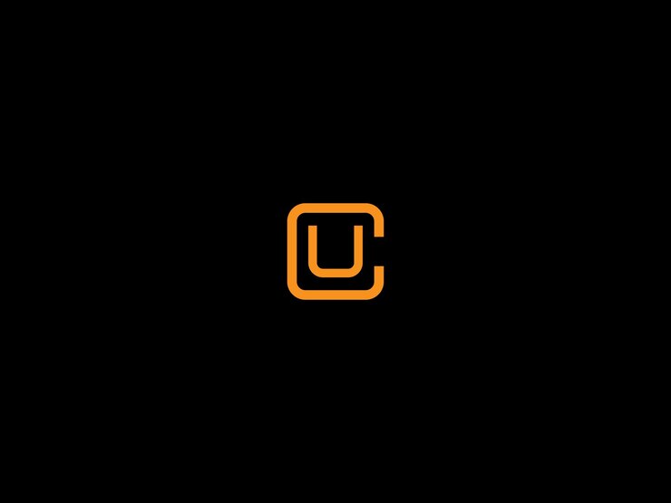 Vector diseño del logotipo de cu