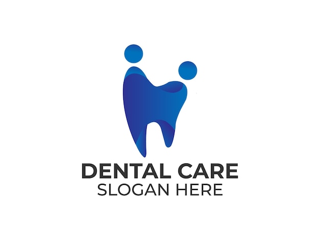 Diseño de logotipo de cuidado dental degradado Plantilla vectorial. icono diente abstracto moderno.