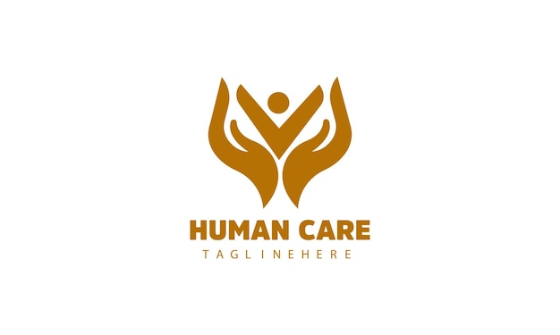 Diseño del logotipo de cuidado familiar plantilla del logotipo del cuidado de la gente