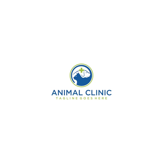 Diseño de logotipo para el cuidado de mascotas. tienda de mascotas y concepto de logotipo veterinario. plantilla de logotipo vectorial