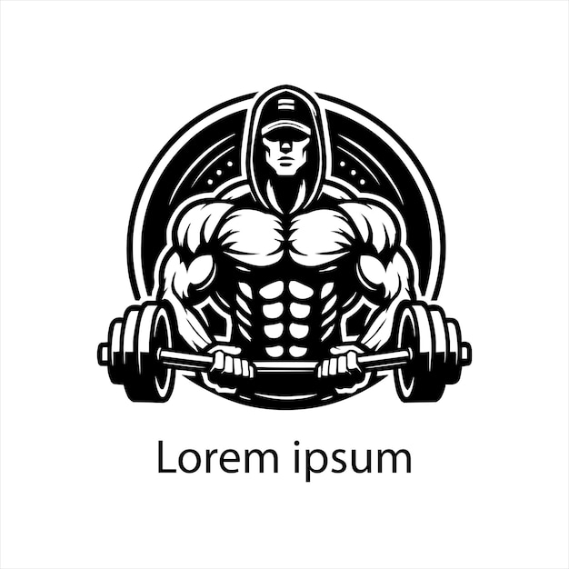 Diseño de logotipo de culturismo y gimnasio esport