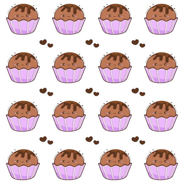 El diseño del logotipo de Cupcake Vector