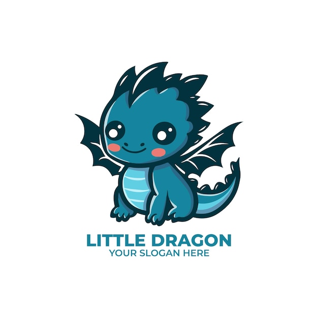 Diseño del logotipo de Cute Little Dragon