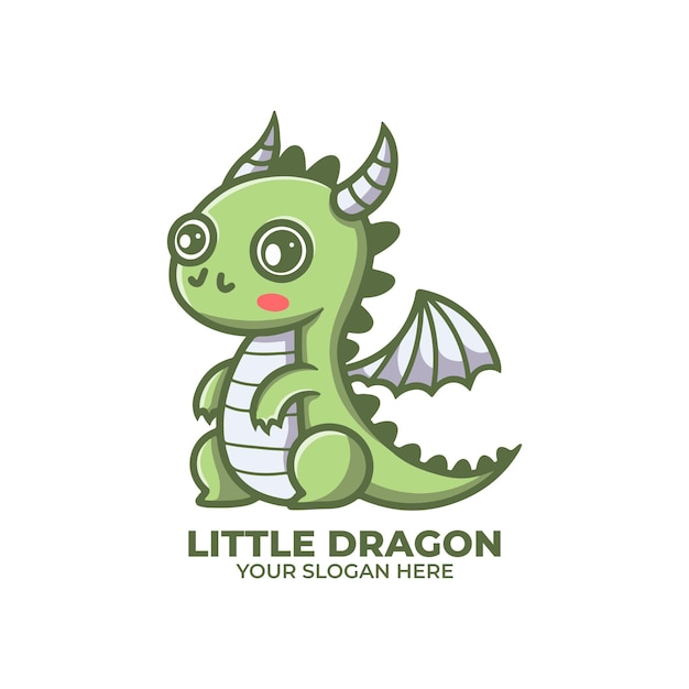 Diseño del logotipo de Cute Little Dragon