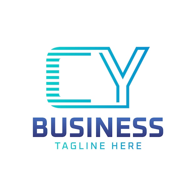 Diseño del logotipo CY Letra moderna elegante Logotipo CY para empresas