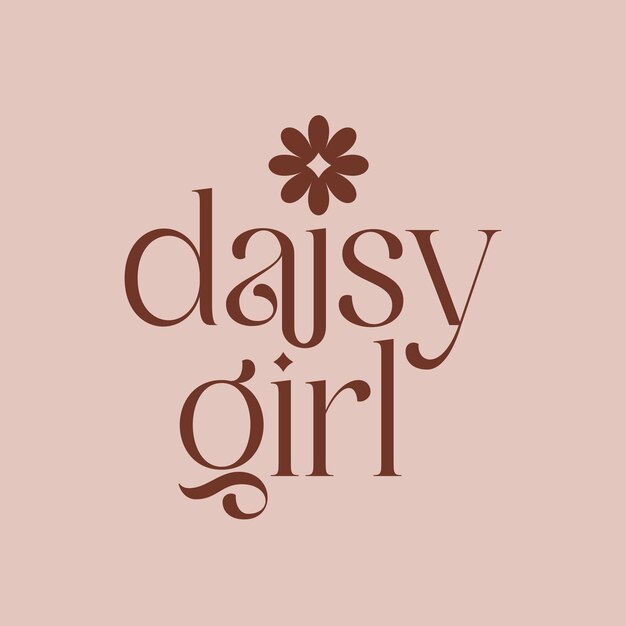 Diseño del logotipo de Daisy Girl