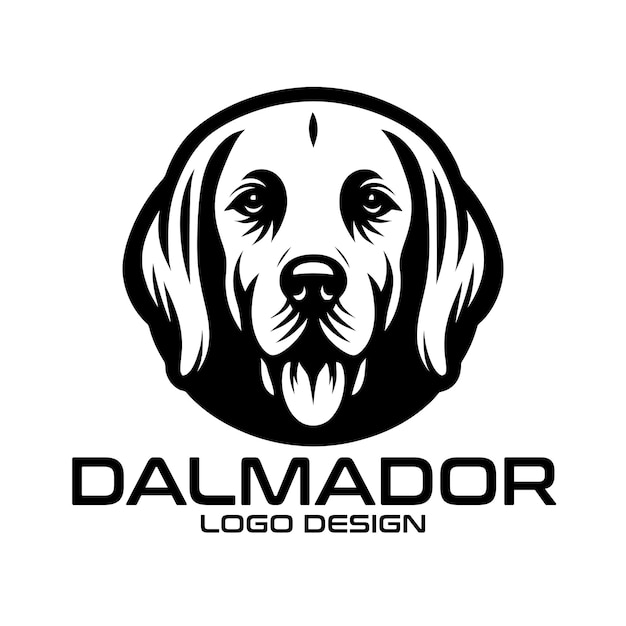 Diseño del logotipo de Dalmador Dog Vector