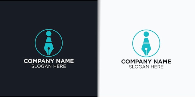Diseño de logotipo de datos digitales concepto tecnología inspiración de logotipo