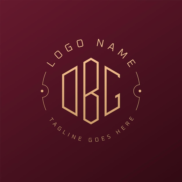 Diseño de logotipo de DBG de lujo Letra elegante DBG Monograma Logotipo minimalista Poligono plantilla de diseño de logotipo DBG