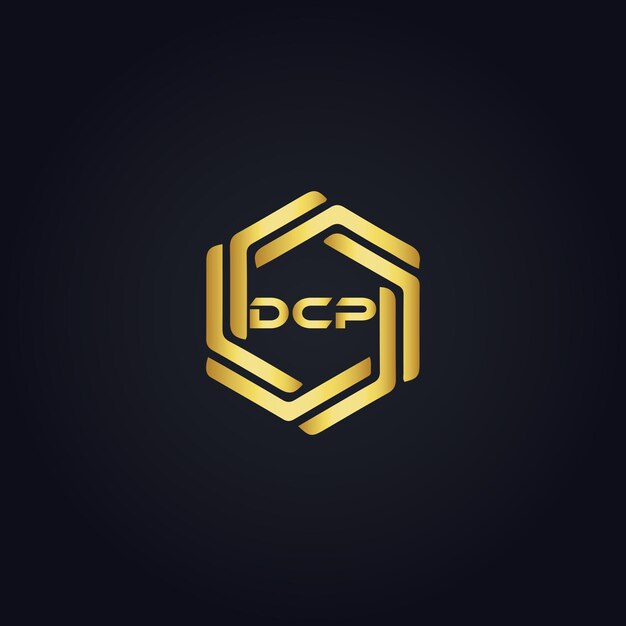 Diseño del logotipo de DCP: letra DCP blanca, diseño del logotipo DCP en color blanco y diseño del logotip de la letra DCP en blanco.