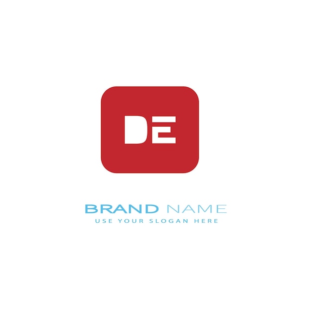 Diseño del logotipo DE335 letra DE