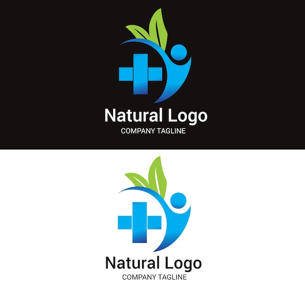 Vector diseño de logotipo degradado de atención médica 2023