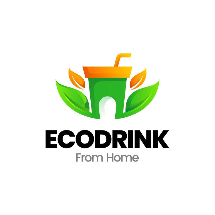 Vector diseño de logotipo degradado de bienes raíces de casa