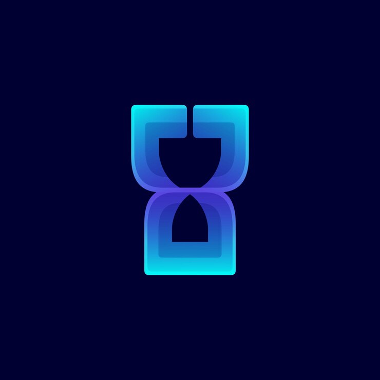 Diseño de logotipo degradado colorido trofeo