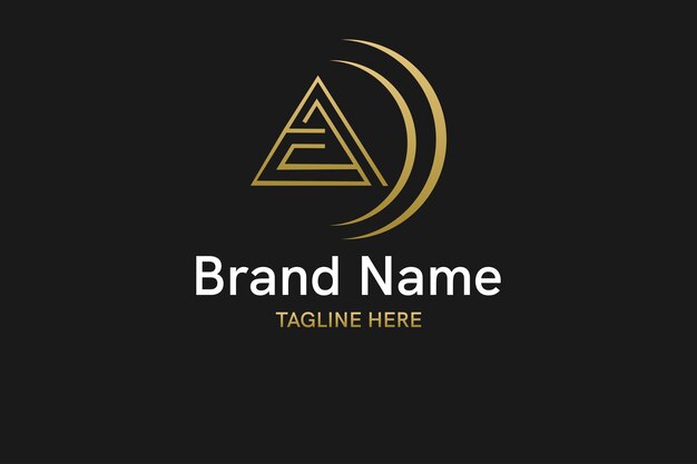 Diseño de logotipo degradado inicial abstracto AC