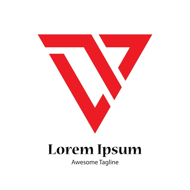 Diseño de logotipo degradado de letra V colorido