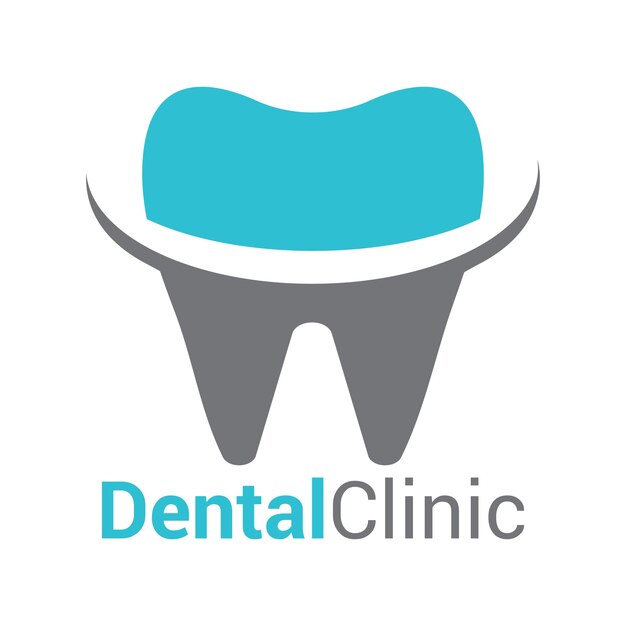 Diseño de logotipo dental abstracto vector gratuito