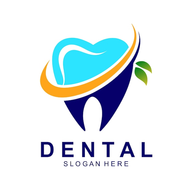 Diseño de logotipo dental Logotipo de dentista creativo Logotipo de vector de empresa de clínica dental creativa