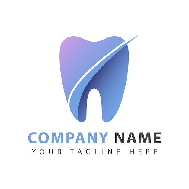 Diseño del logotipo dental Mantenga sus dientes limpios