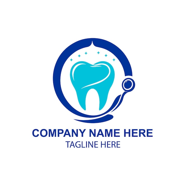 diseño del logotipo dental vectorial