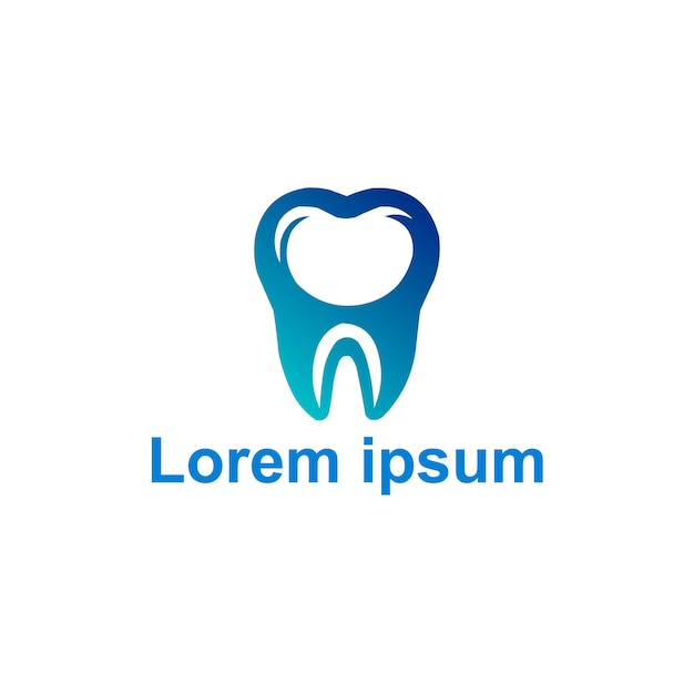 Diseño del logotipo dental vectorial