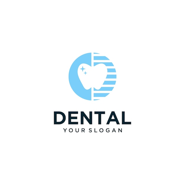 diseño de logotipo dental vectorial