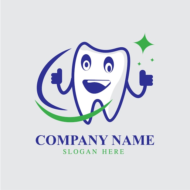 Vector diseño de logotipo dental