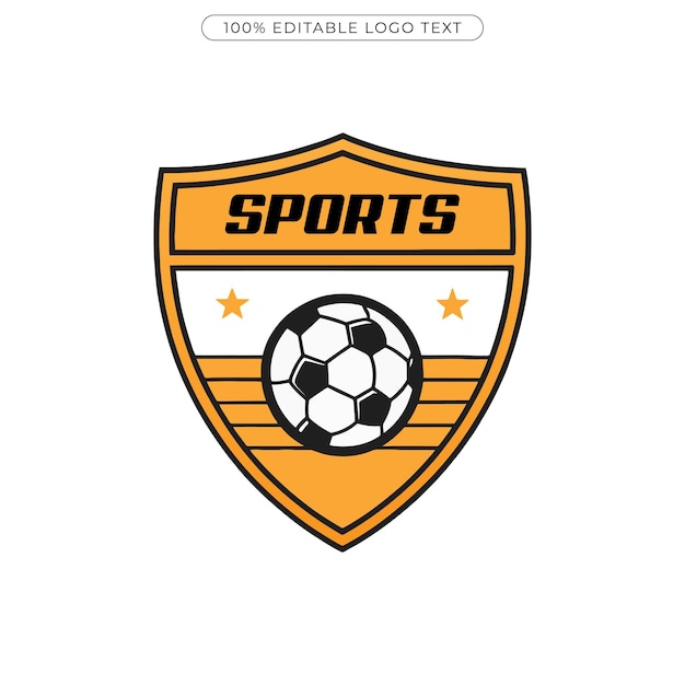 Diseño del logotipo de los deportes de fútbol