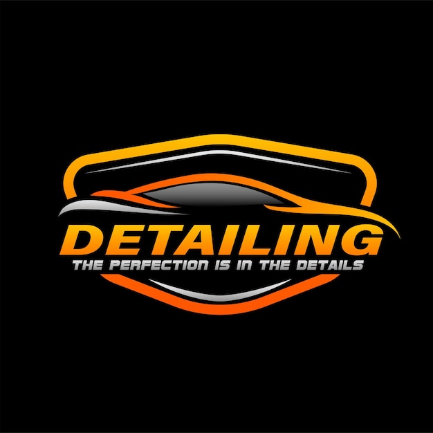 Diseño de logotipo de detalles de automóviles A1
