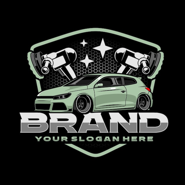 Diseño de logotipo de detalles de automóviles