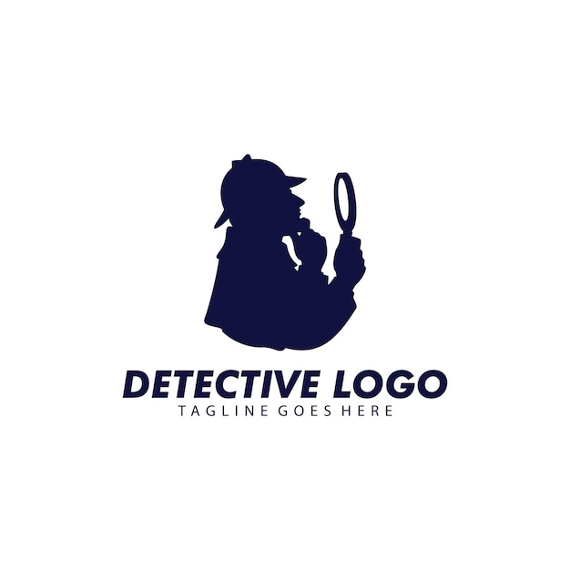 Vector diseño del logotipo del detective