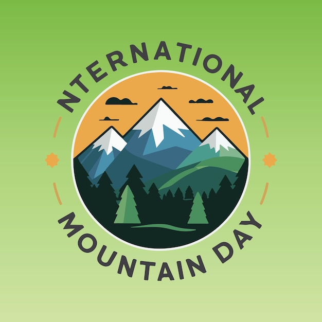 Diseño del logotipo del Día Internacional de las Montañas