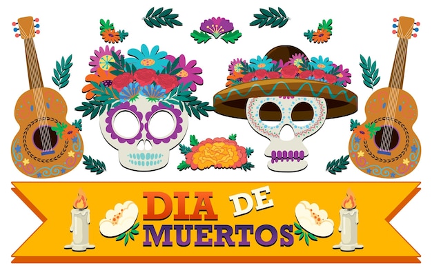 Diseño del logotipo del día de los muertos