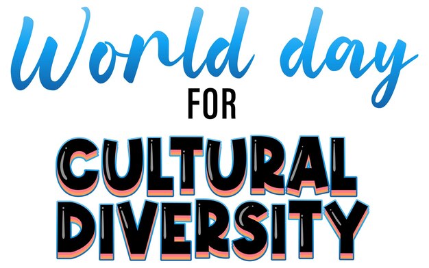 El diseño del logotipo del Día Mundial de la Diversidad Cultural
