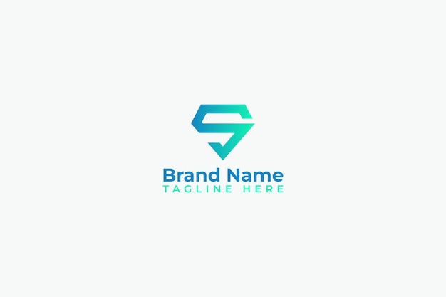 diseño de logotipo de diamante letra S