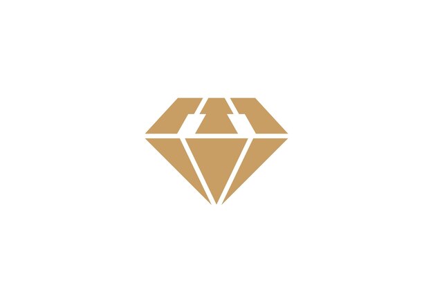 diseño de logotipo de diamante de piano minimalista plantilla de icono de música moderna