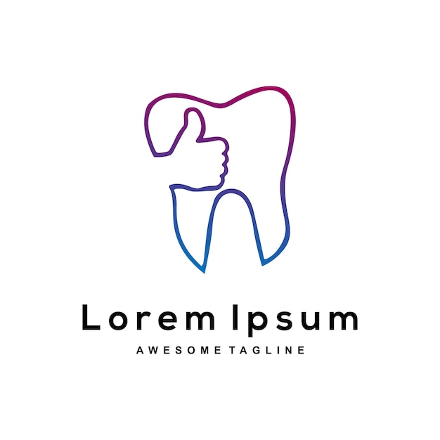 Diseño de logotipo de dientes