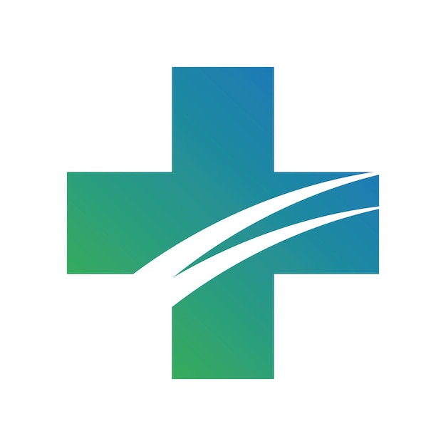 Diseño de logotipo digital de icono de salud médica