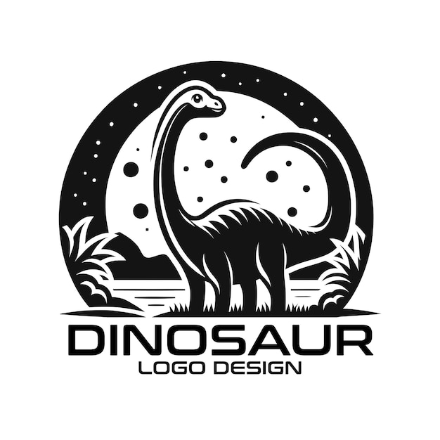 Diseño del logotipo de Dinosaur Vector