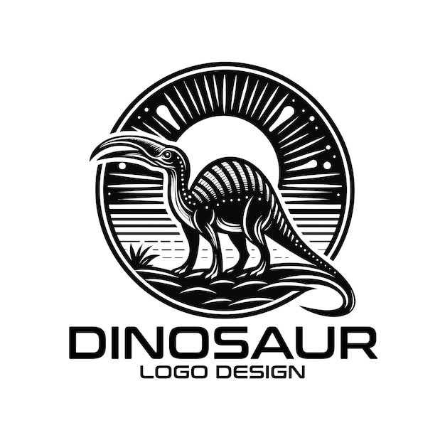 Diseño del logotipo de Dinosaur Vector