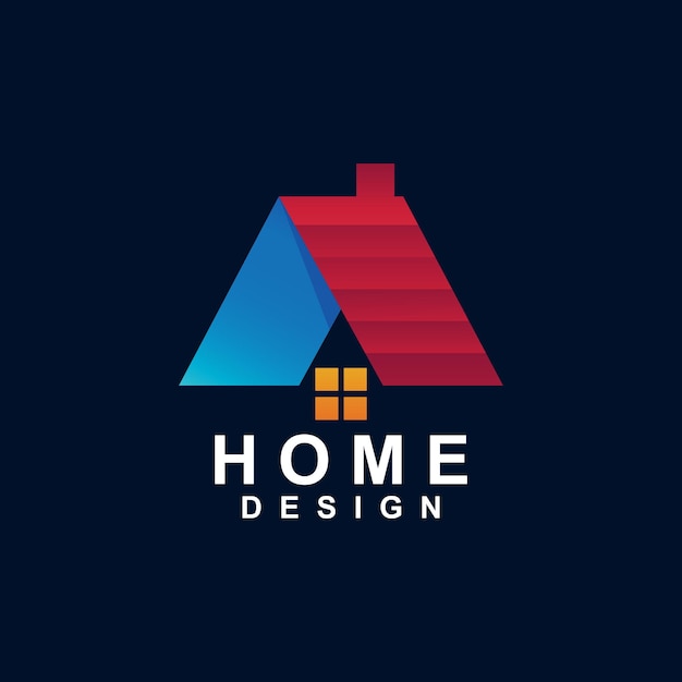 Diseño de logotipo de diseño de hogar en vector