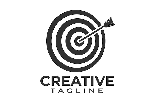 Diseño de logotipo y diseño tipográfico de tiro con arco