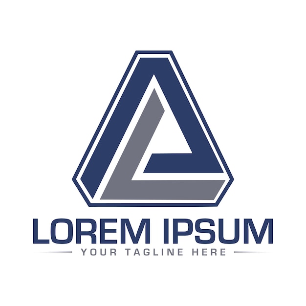 Diseño del logotipo de LA Diseño único y profesional del logotipo de la letra Al